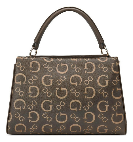 Guess Satchel Hg929005 Sintético Chocolate Elegante