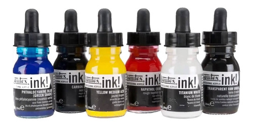 Tinta Para Dibujo Acrílica Liquitex 30ml X 6 A Eleccion