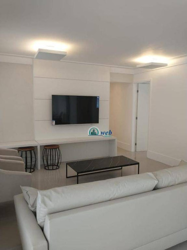 Apartamento Mobiliado Com 3 Dormitórios À Venda, 128 M² Por R$ 899.000 - Centro - Santo André/sp - Ap5811
