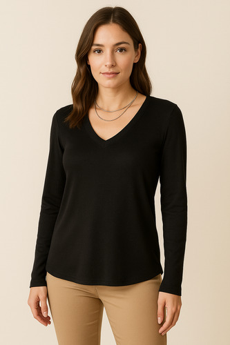 Remera Camiseta Manga Larga Mujer Morley City