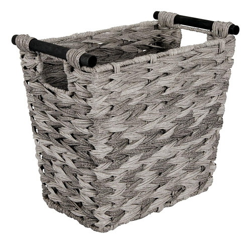 Cesta Pequeña Tejida Para Basura, Contenedor De Basura Recta