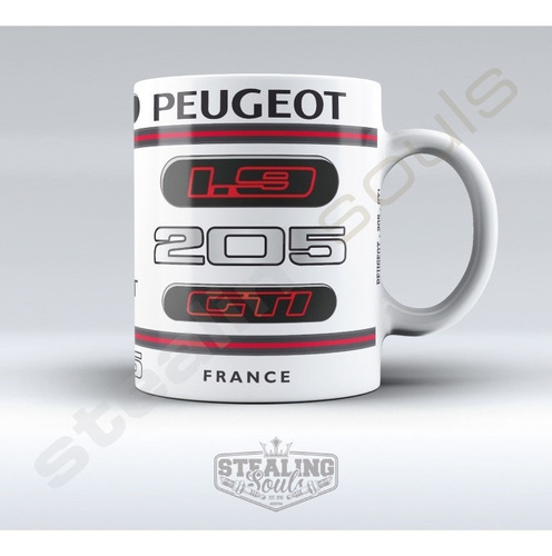 Imagen 1 de 3 de Taza Fierrera | Clásicos Argentinos | Peugeot 205 Gti #05