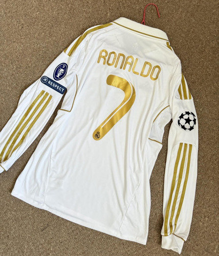 Jersey Real Madrid 11-12 Local Ronaldo #7 Manga Larga