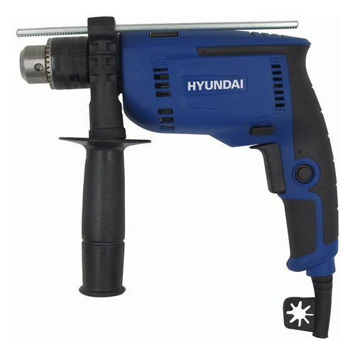 Taladro Percutor Eléctrico De 13mm Hyundai Hyid600 600w 230v Color Azul Frecuencia 50 Hz