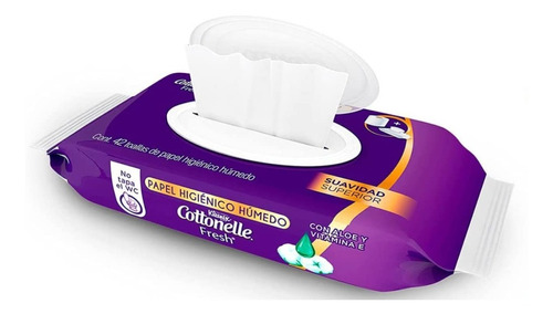Papel Higiénico Húmedo Kleenex Cottonelle 1 Pack 42 Toallas