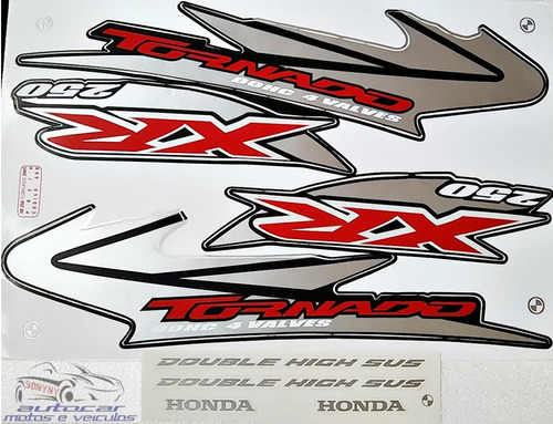 Kit Faixa Adesivo Tornado Xr 250 Preta 2005 Cor Preto