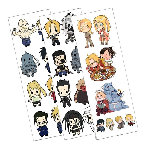 Plancha De Stickers De Anime De Full Metal Alchemist Edward
