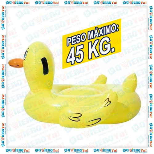 Imagen 4 de 10 de Pato Flotador Inflable Infantil Bestway 135x91 Pileta 41102
