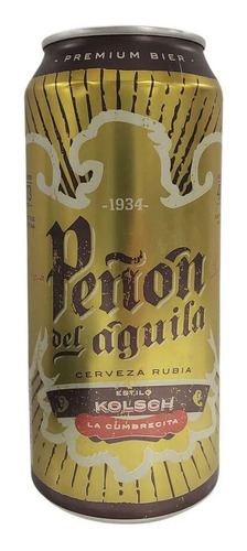 Cerveza Rubia Kolsch 473 Ml Artesanal Peñon Del Aguila     