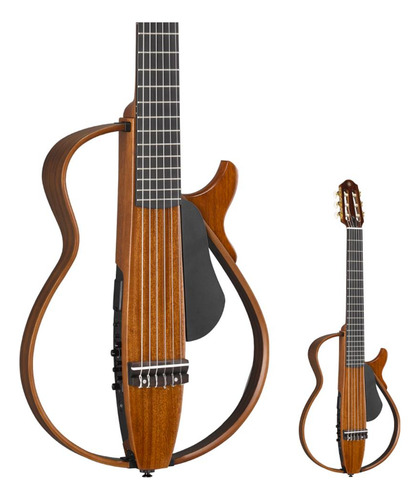 Violão Silent Elétrico Escala Em Ébano Nylon Yamaha Slg200nw