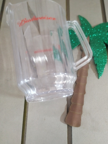 Jarra De Cerveza Budweiser Acrílico Para 1,5 Litros Original (Usado)