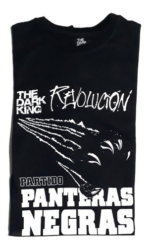 Remera Old School Panteras Negras Algodon The Dark King 