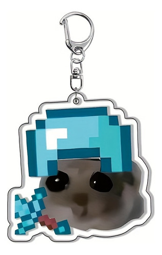 Chaveiro Acrílico De Hamster Para Celular E Chave