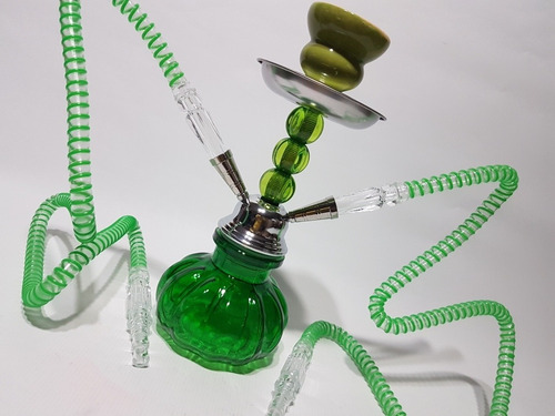 Pipa De Agua 2 Mangueras Narguile Shisha Hookah Mediano