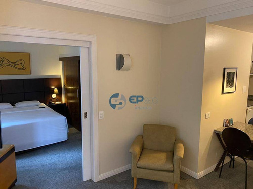 Imagem 26 de 28 de Flat 1 Dormitório Hotel Slaviero Edificio Aspen Centro Batel Curitiba - Fl0002