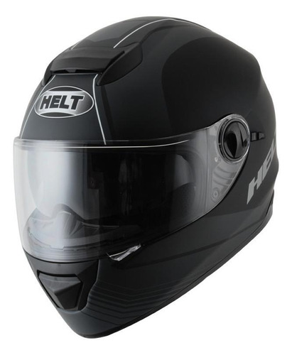 Capacete para moto  integral Helt Street  New Race Glass  preto-fosco road tamanho 61 