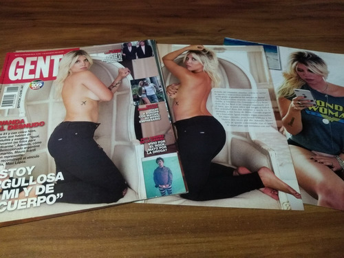 (rp093) Wanda Nara * Tapa Revista + 6 Paginas * 2018 (Usado)