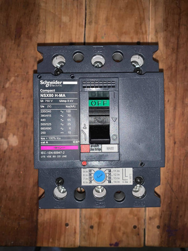 Breaker 3x80 Amp Schneider Electric