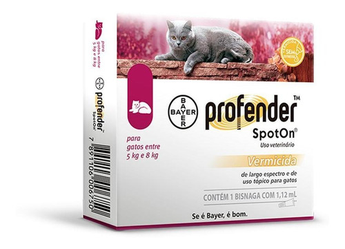 Profender Gatos Bayer 5 A 8kg