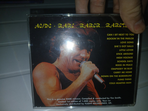 Ac Dc Rare Rarer Rarities Cd Bootleg Original (Usado)