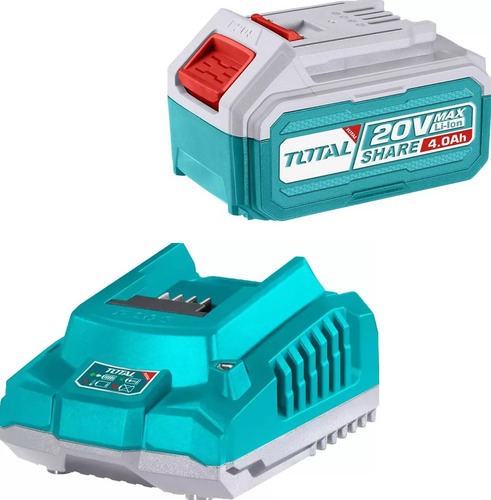 Set Bateria Y Cargador Rapido Total 20v 4 Amp Starter Kit