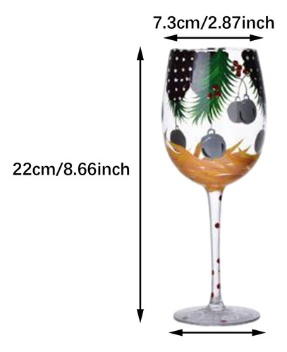 Navideña, Copa Para Beber Vino, Copa Para Vino Estilo D