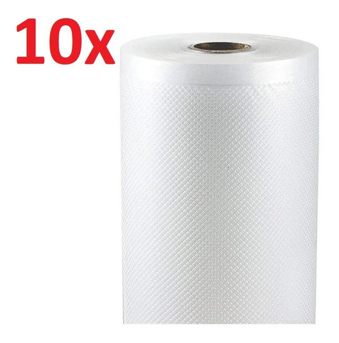 Imagen 1 de 6 de 10x Rollos 20cmx15m Bolsas Gofradas Envasadora Al Vacio