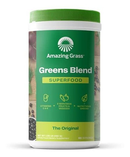 Suplemento Amazing Grass Greens Blend Superfood: Super Green