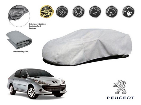 Lona Cubreauto Afelpada Premium Peugeot 207 Sedan 2013