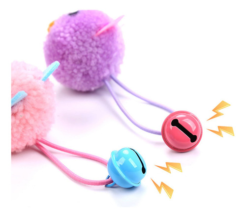 4 Juguete Interactivo Para Gatos, Violeta 12cmx2cmx5cm