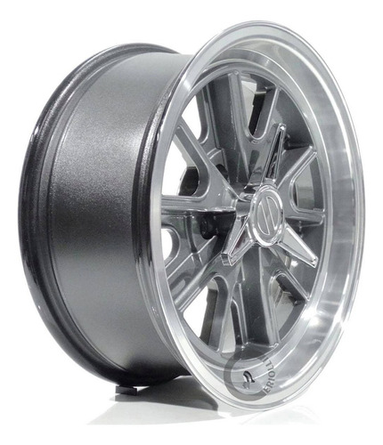 Jogo De Roda Aro 17 5x139 Ford F100 F1000 Hot Rod Cor Grafite Diamantado Brilho