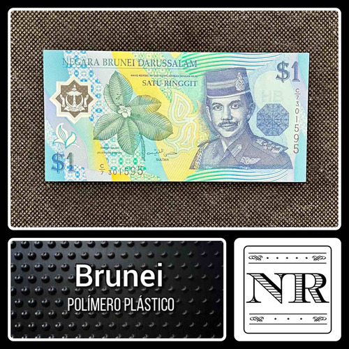 Brunei - 1 Ringgit - Año 1996 - P #22 - Plástico