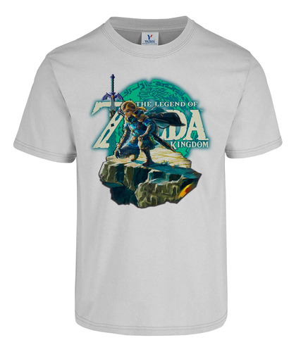 Playera Zelda Tears Of Kingdom Link Portada Colores