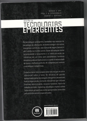 Gestao De Tecnologias Emergentes