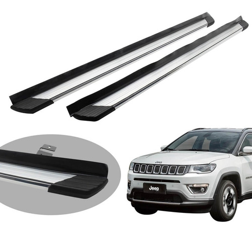 Estribos Aluminio Suv 2 Pulido Bepo Para Jeep Compass