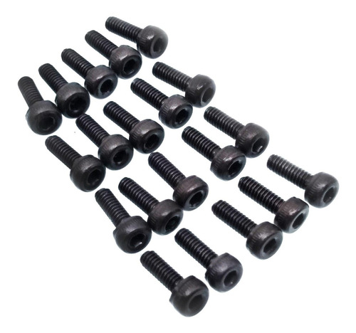 50pcs M2 6 Mm. Negro Allen Acero Aleacion Hex Zocalo Cap