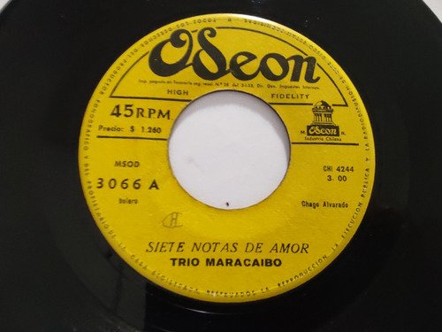 Vinilo Single Del Trío Maracaibo Por Qué Te Tardas Amo (ll52