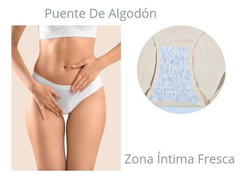 Calzon Panty Invisible 3 Pzas Cómodo Suave Soft