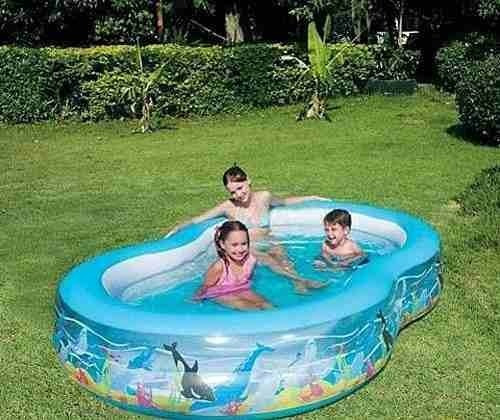 Pileta inflable ovalada Bestway 54045 790L azul