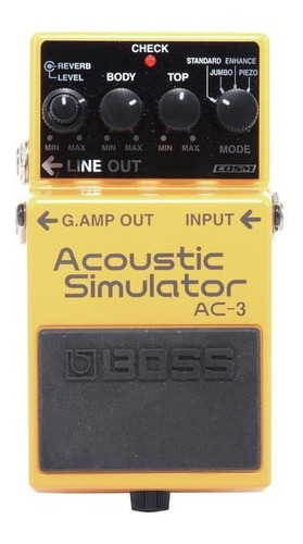 Pedal Boss Acoustic Simulator Ac3 Simulador Acústica