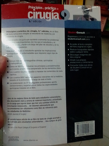 Principios Y Práctica De Cirugía, Elsevier Garden