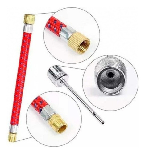 Kit Bicos Para Bomba De Inflar Adaptadores Encher Bola Top Cor Sortidos