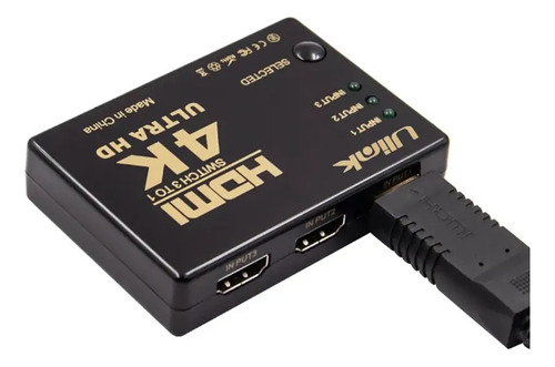 Switch Hdmi V1.4 Ulink De 3 Puertos 4k 30hz Ul-vs4k3