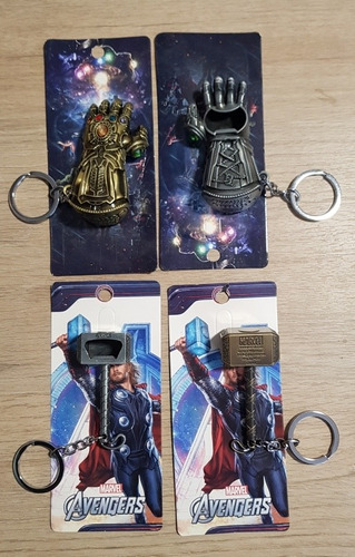 Imagen 10 de 10 de Destapador De Botellas Y Llaveros Avengers, Martillo Thor,