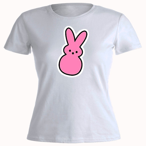 Remera Mujer Algodón Lil Peep Bunny Conejo Rosa