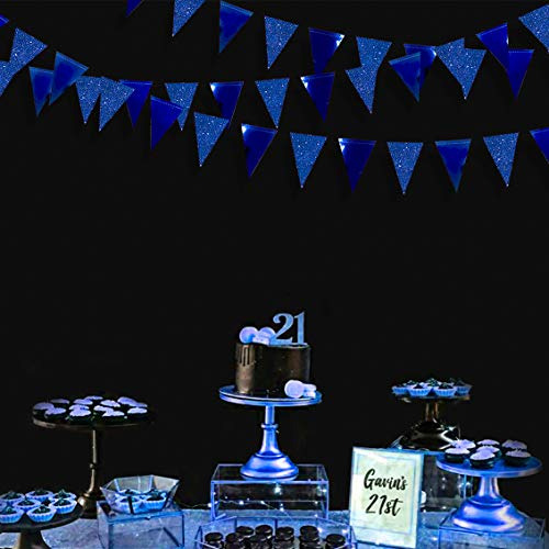 Decoraciones De Fiesta Azul Rey De 30 Pies, Color Azul Marin