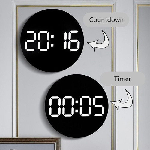 Reloj De Pared Digital Reloj Despertador Digital Con Control