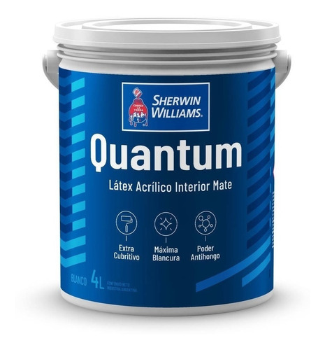 Quantum Interior Mate Blanco Sherwin Williams X 20 Lts