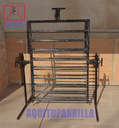 Imagen 3 de 5 de Parrilla Portatil De Malla Enlozada Asador Regulable 360°