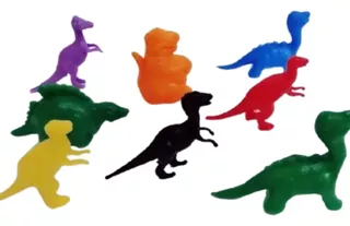 50 Dinossauros Colorido Plástico Mini Brinquedo Festa Ofert
